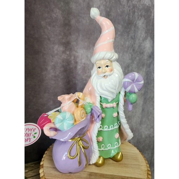 peppermint square Other - Christmas Pastel Pink Santa Claus Figure Macaron Candy Bag Peppermint Square New